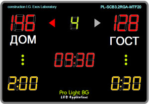 LED Scoreboard Volleyball-Futsal-Handball-Level-3